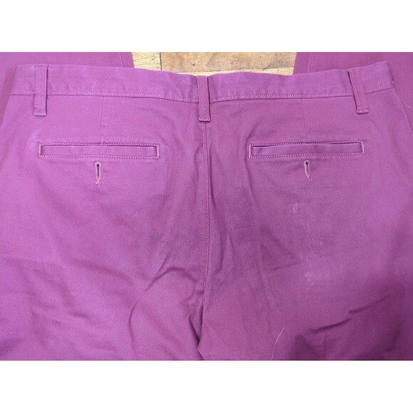 Nice 14th & Union Pants Men's 36 x 32 Burgundy Blush Slim Fit Chinos Khakis EUC - Picture 9 of 9